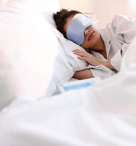Sleeping with Eye Mask