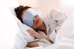 Sleeping with Eye Mask