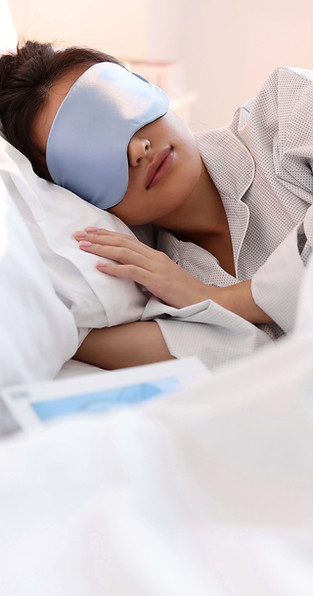 Sleeping with Eye Mask