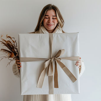 Woman Holding Gift
