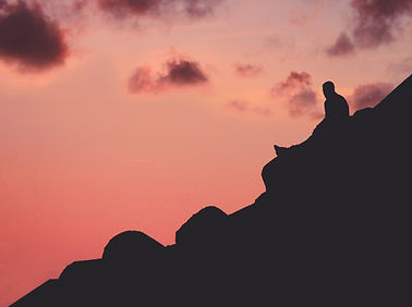 Silhouette At Sunset