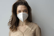 Woman with Protective Mask
