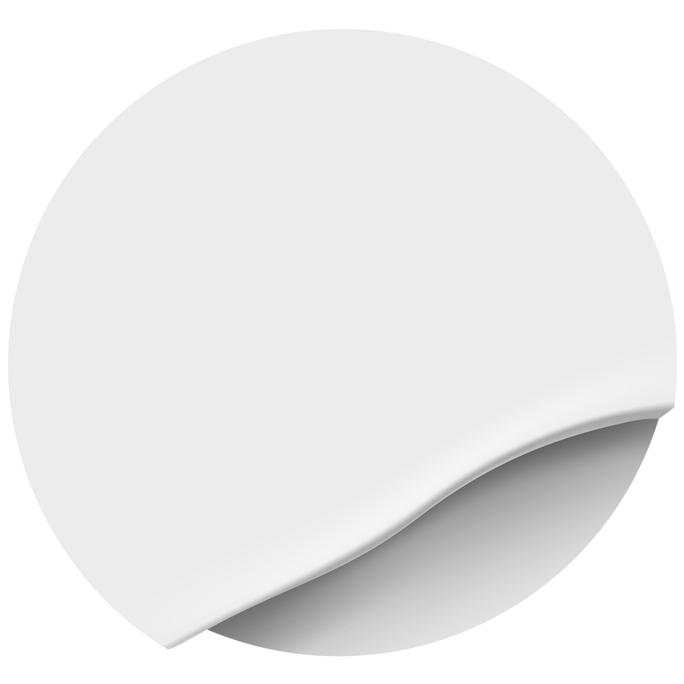 White Sticker Mockup