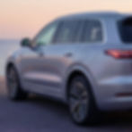 Silver SUV Sunset