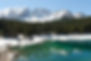 Montagnes avec de la neige