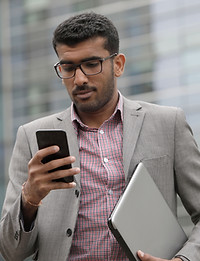 Businessman with Mobile Phone