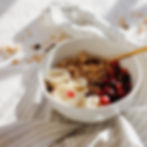 Müsli- und Obstschale