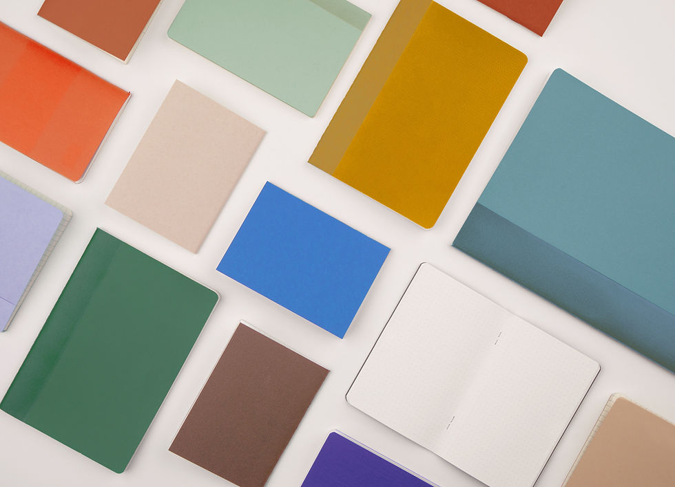 Colorful Notebooks Layout