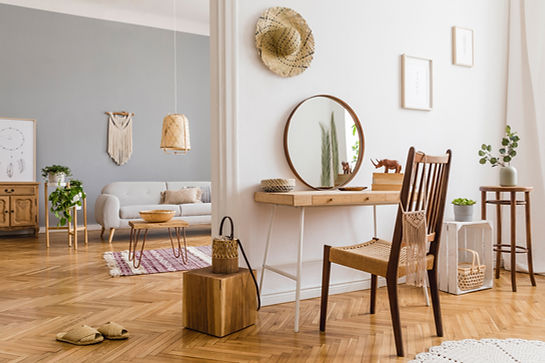 Wooden Floor and Furnitures