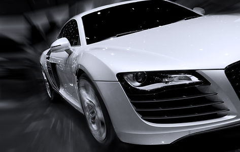 Close-up of a shiny sports car