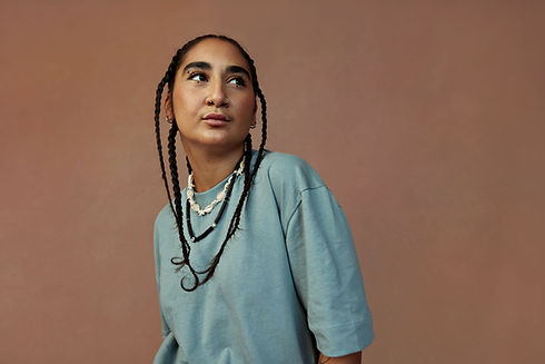 Woman with Braided Hair