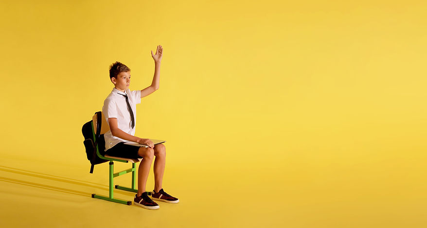 Garçon avec ordinateur portable