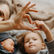 Dad and son making a heart
