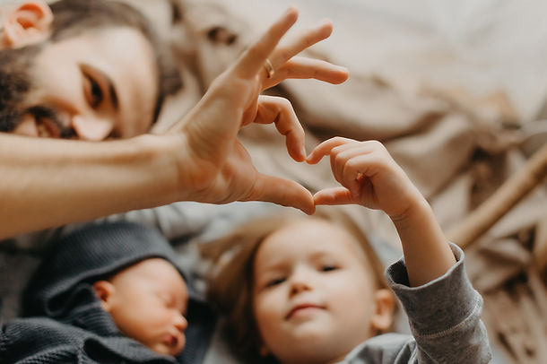 Family Making Heart
