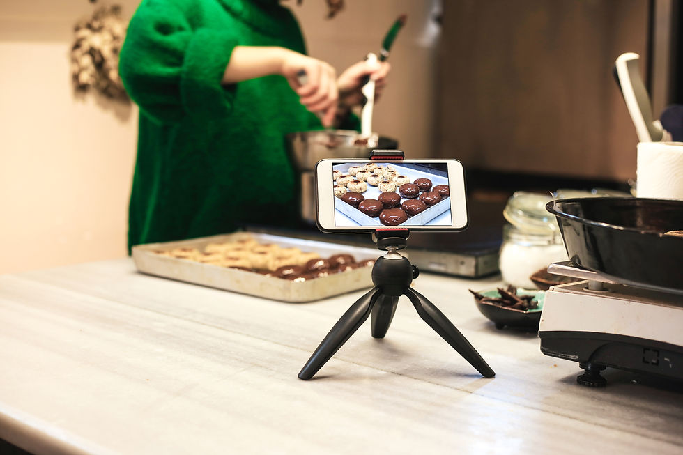 Gravar um vídeo de comida