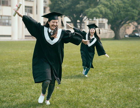 Graduates Celebrating Outdoors