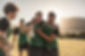 Squadra sportiva felice