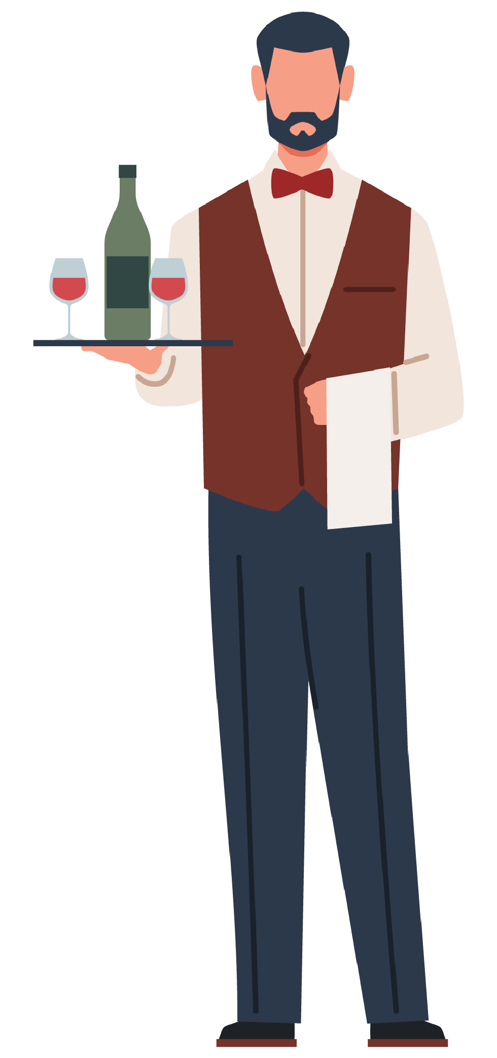 Waiter Serving Drinks
