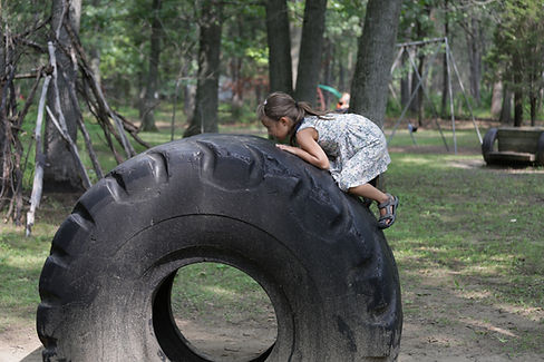 Child on Tire