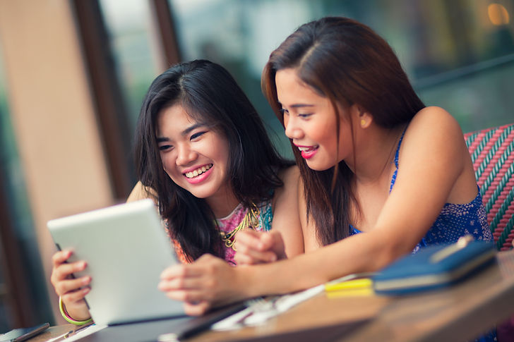 Students Studying in Coffee Shop