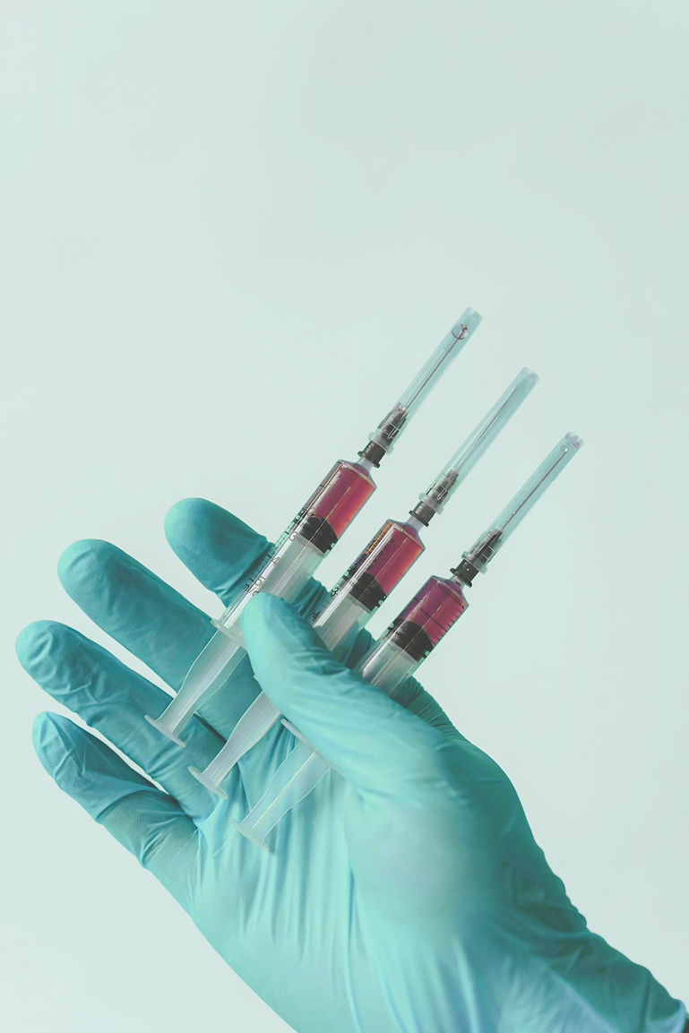 Medical Syringe Closeup