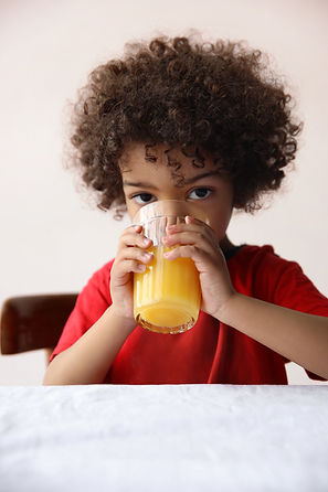 Child Drinking Juice
