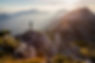 Man in the mountains