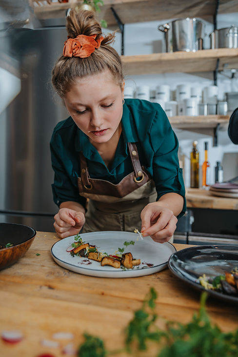 Chef Preparing Dish