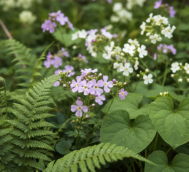 Wildflower Garden Scene