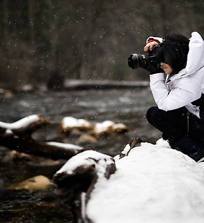 Fotógrafo de neve