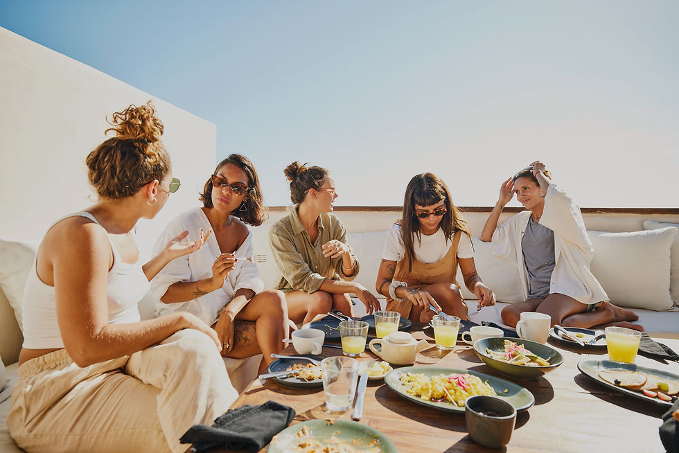 Brunch-Treffen im Freien