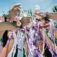 Bridal Party Toasting