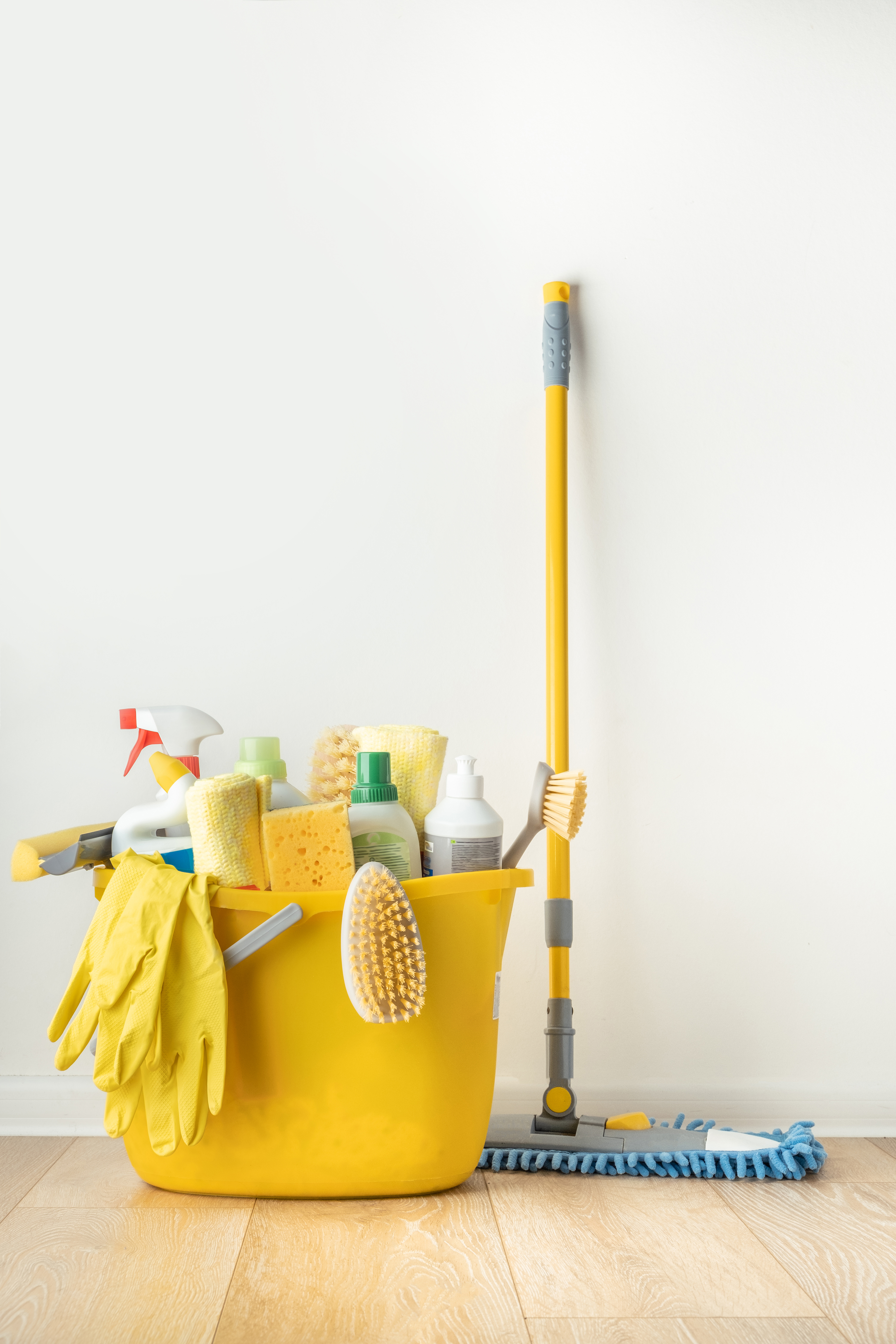Residential cleaning supplies and equipment