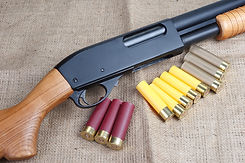 pump action shotgun
