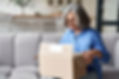 Person with open package