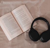 Book and Headphones