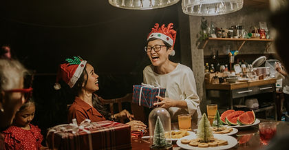 가족 크리스마스 파티