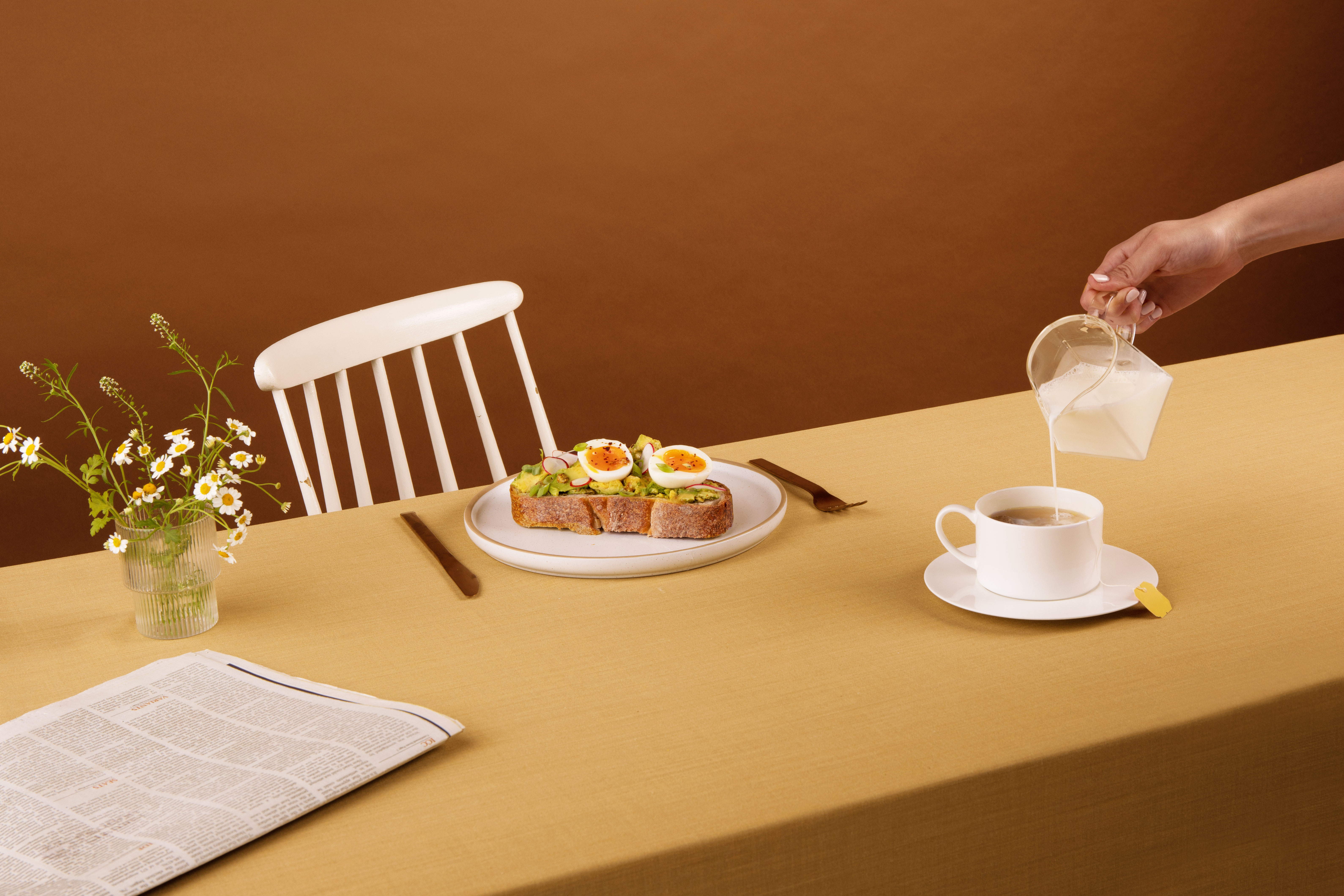 Arranged Food and Objects