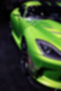 Neon Green Sports Car