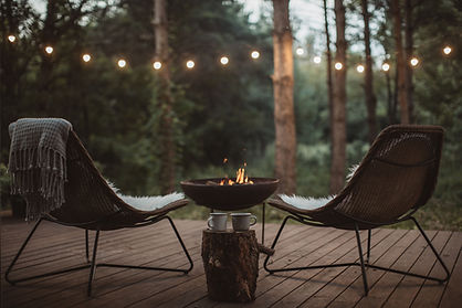 Deck with Fire Bowl