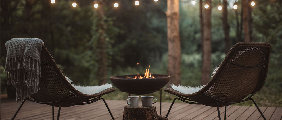 Deck with Fire Bowl