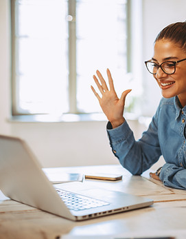 Bei einem Videoanruf