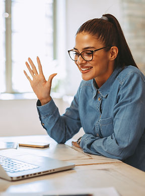 Woman Using Laptop