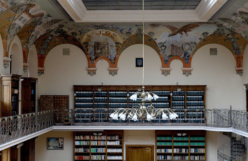 Ornate Library Interior