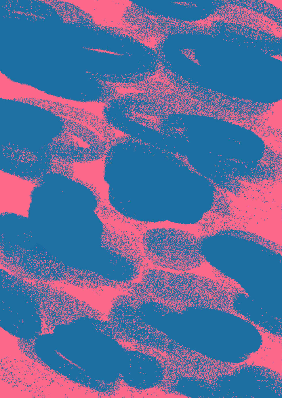 Abstract blauw en roze