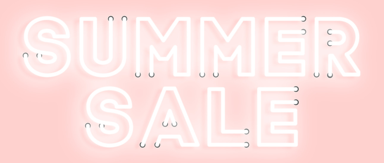 Cartel de rebajas de verano