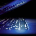Gros plan du clavier d'ordinateur portable