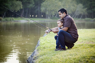 Father and Son Fishing