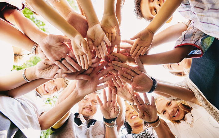 Hand Pile of Happy Group