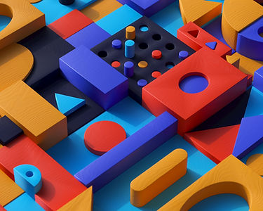 Formes géométriques colorées